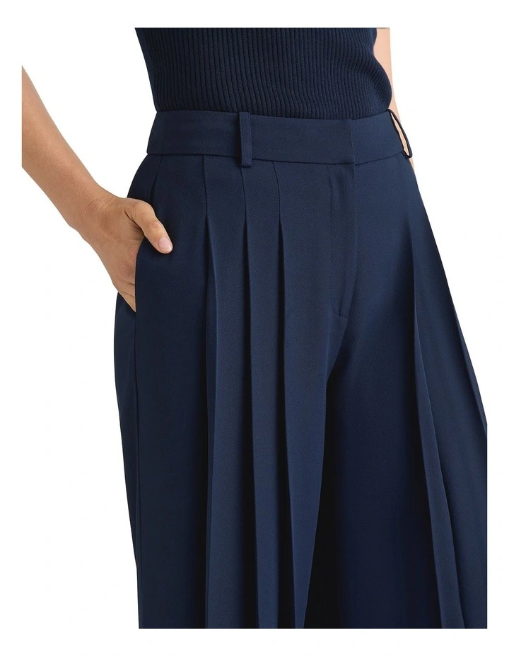 Florence Wide Leg Pant in Navy image 3