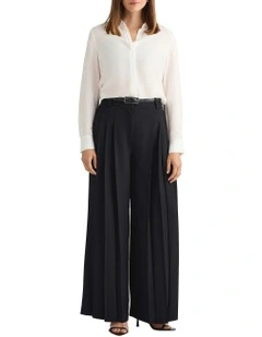 Florence Wide Leg Pant in Black