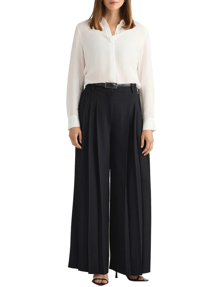 Florence Wide Leg Pant in Black image 1