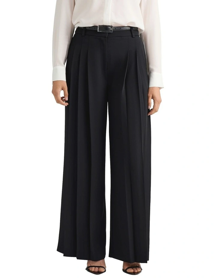 Florence Wide Leg Pant in Black image 2
