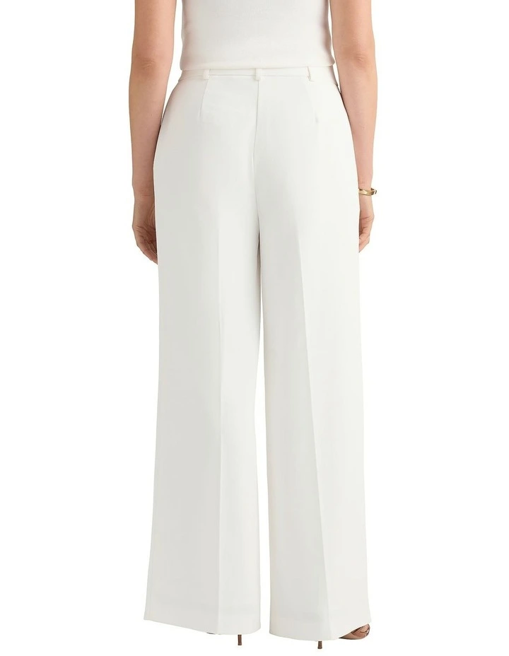 Florence Wide Leg Pant in Ivory image 4