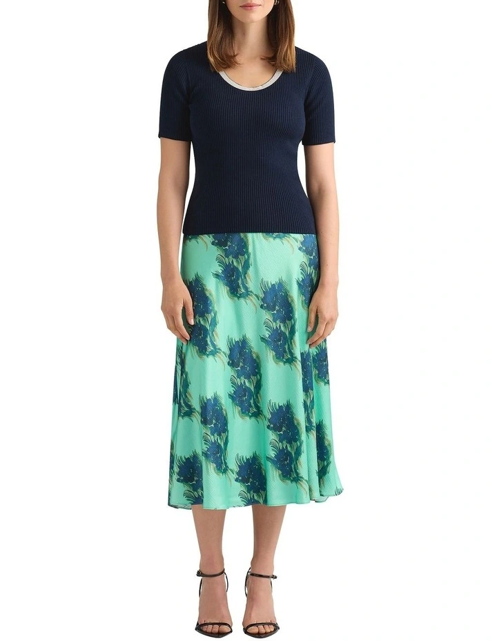 Harlan Knit Tee in Navy image 1