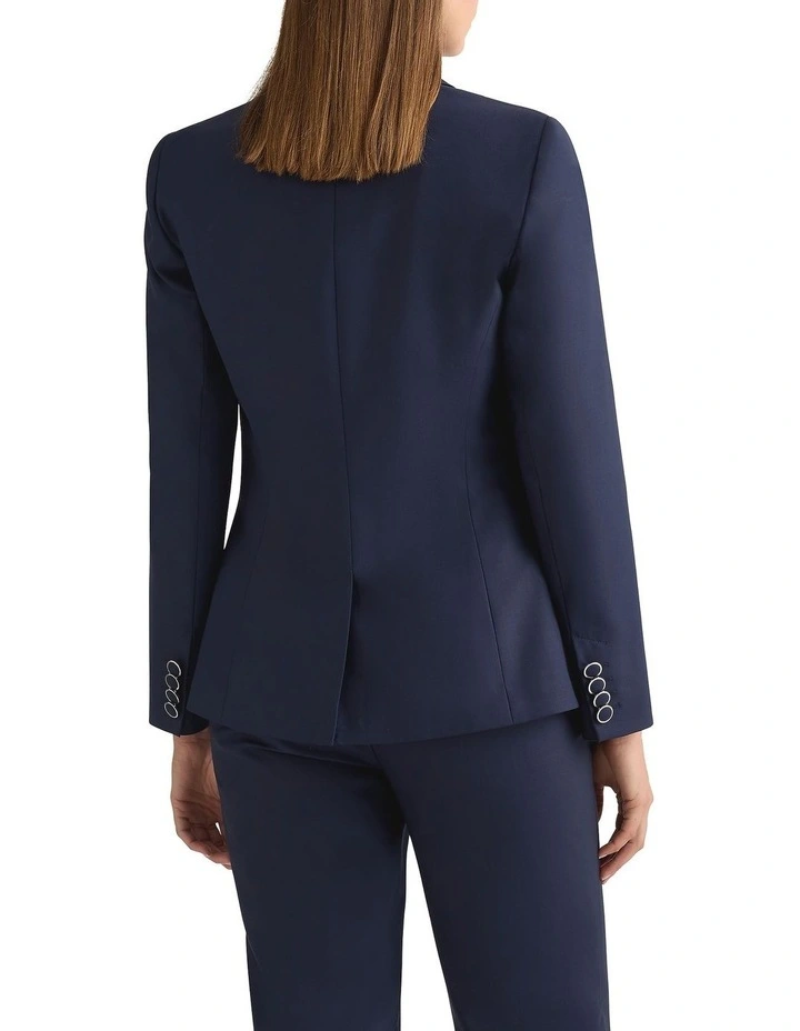 Hugo Wool Blend Blazer in Navy image 4