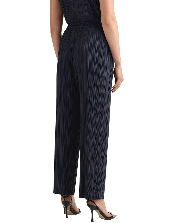 Tauri Pleat Jersey Pant in Navy image 4