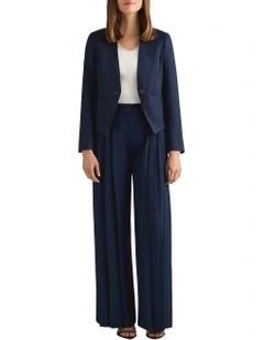 Liliosa Linen Blend Jacket in Ink