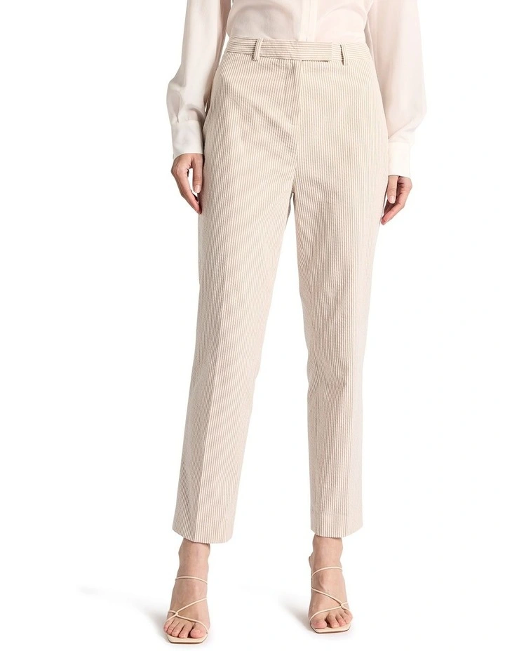 Alberta Seersucker Pant in Sand Stripe image 2