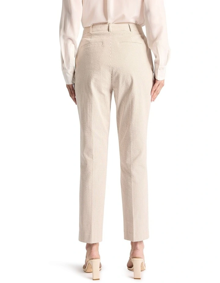 Alberta Seersucker Pant in Sand Stripe image 4