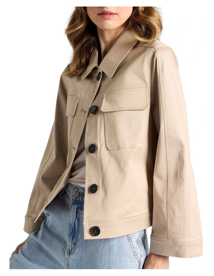 Ames Compact Jacket in Sand image 3