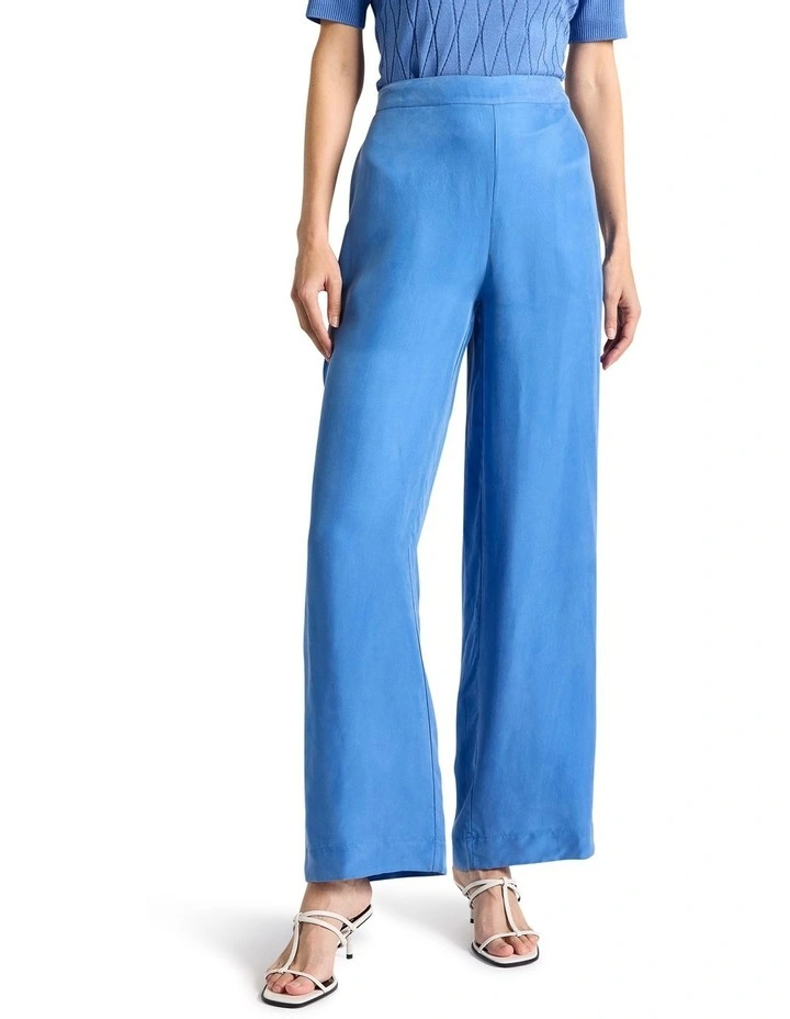 Kairo Wide Leg Pant in Topaz in Blue image 2