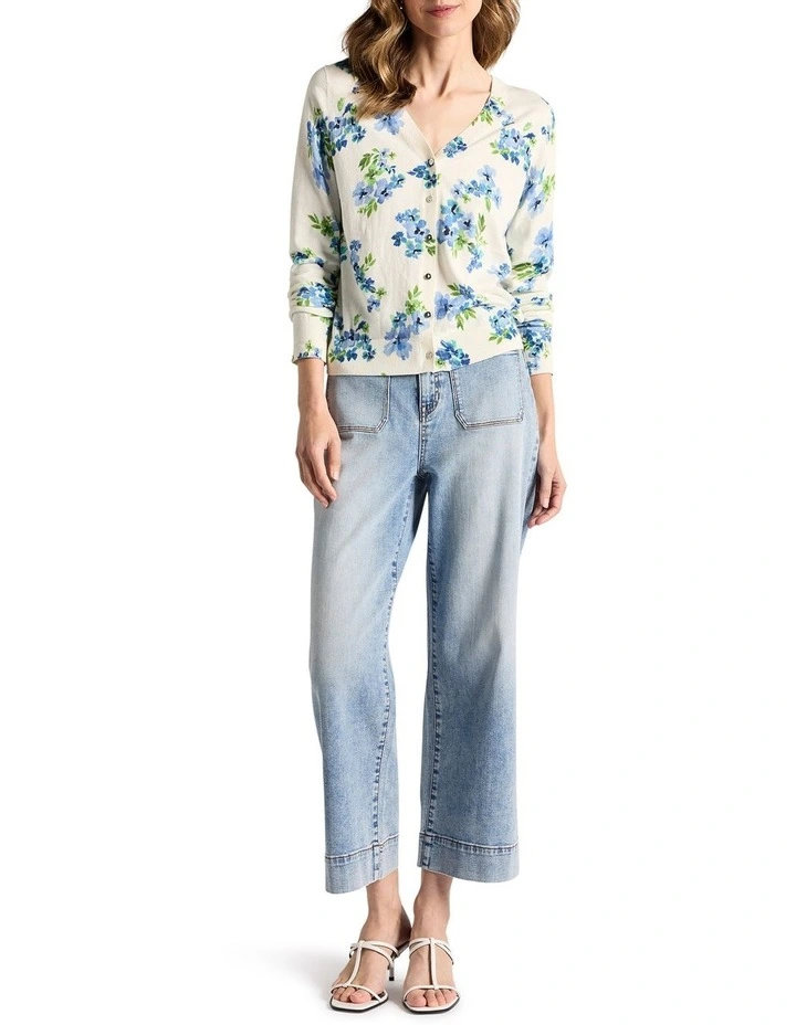 Jacinda CSC Cardigan in Ivory Multi image 2