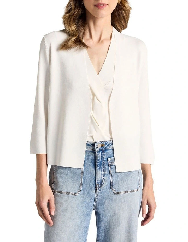 Jaxx Knit Cardigan in Ivory image 1