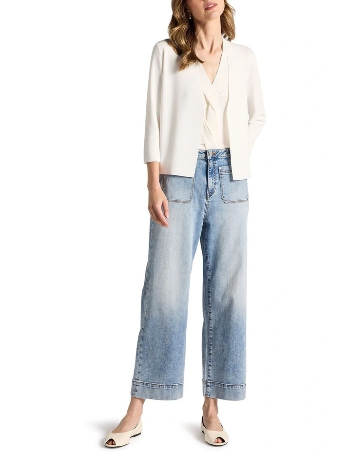 Jaxx Knit Cardigan in Ivory image 2