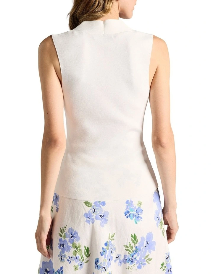 Jaxx Cable Knit Tank in Ivory image 4
