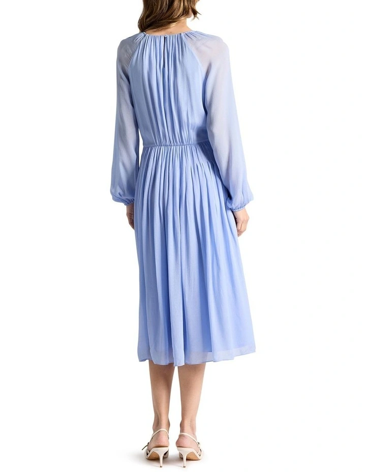 Greer Midi Dress in Cornflower Blue image 3