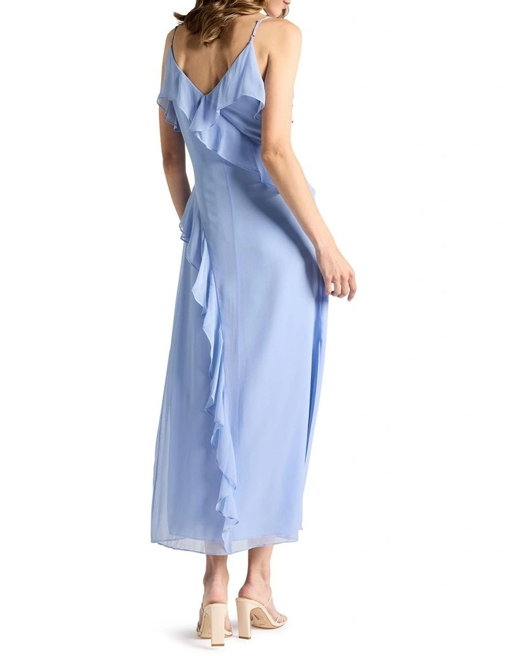 Kirshna Silk Dress in Cornflower Blue image 3