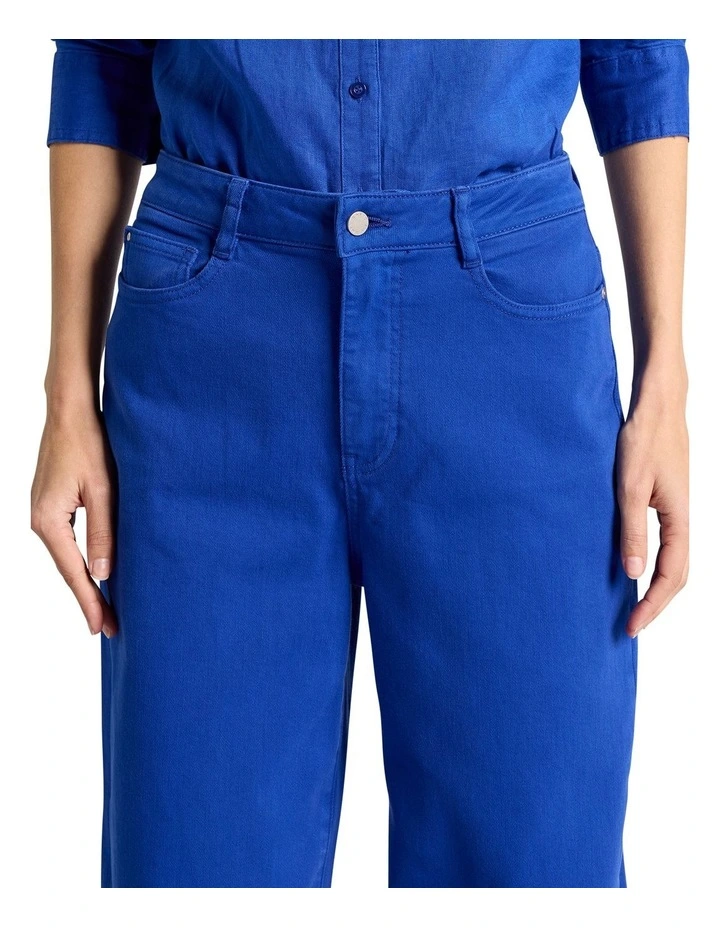 Jonah Wide Leg Jean in Cobalt image 3