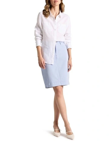 Elias Linen Shirt in White