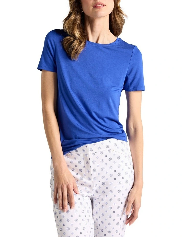 Betsy Bamboo Tee in Cobalt image 1