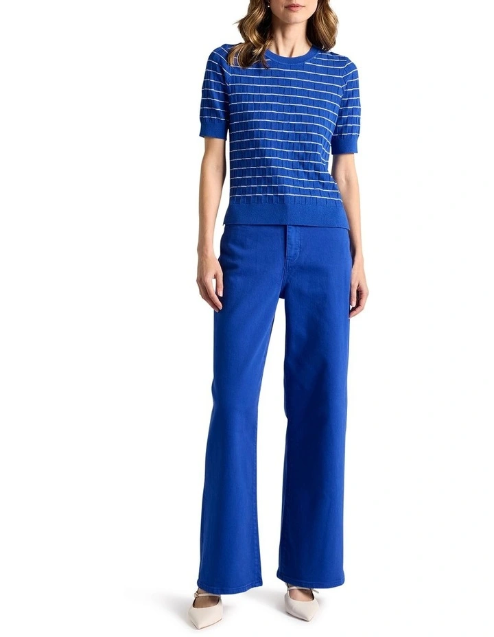 Eliora Cotton Knit in Cobalt image 2