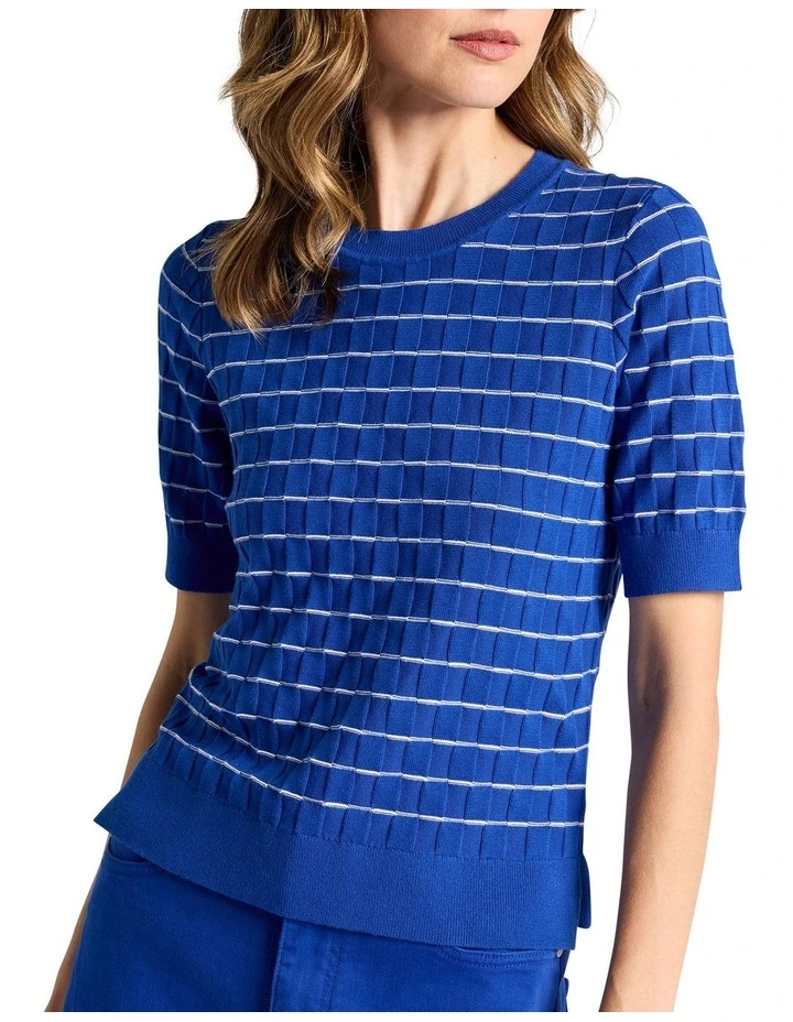 Eliora Cotton Knit in Cobalt image 3