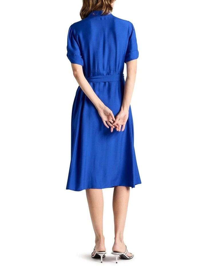 Patricia Shirt Dress in Cobalt image 3