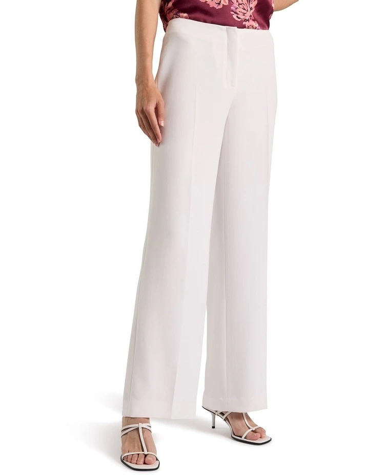 Verna Crepe Pant in Ivory image 2