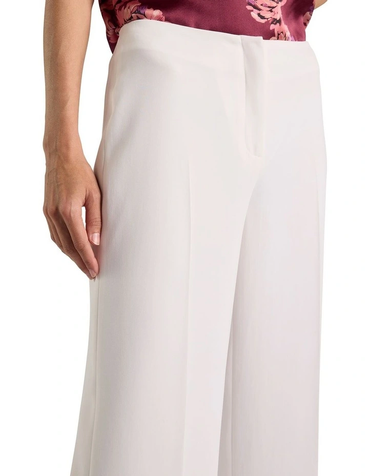 Verna Crepe Pant in Ivory image 3