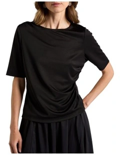 Sella Mesh Top in Black