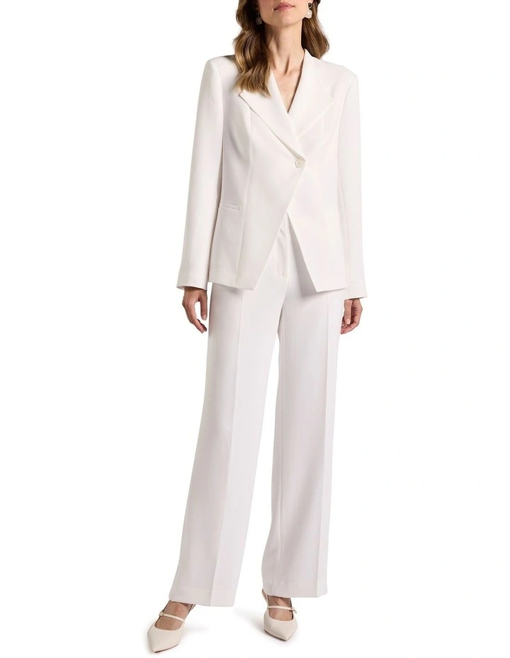 Verna Crepe Jacket in Ivory image 2