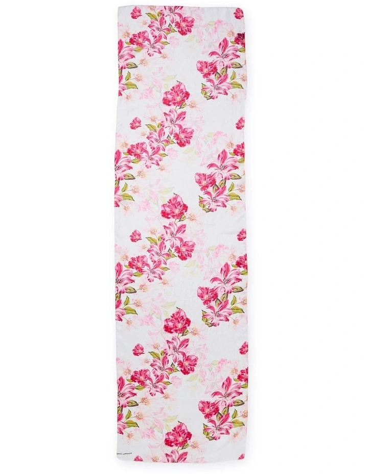 Argon Silk Scarf in Ivory Multi image 3