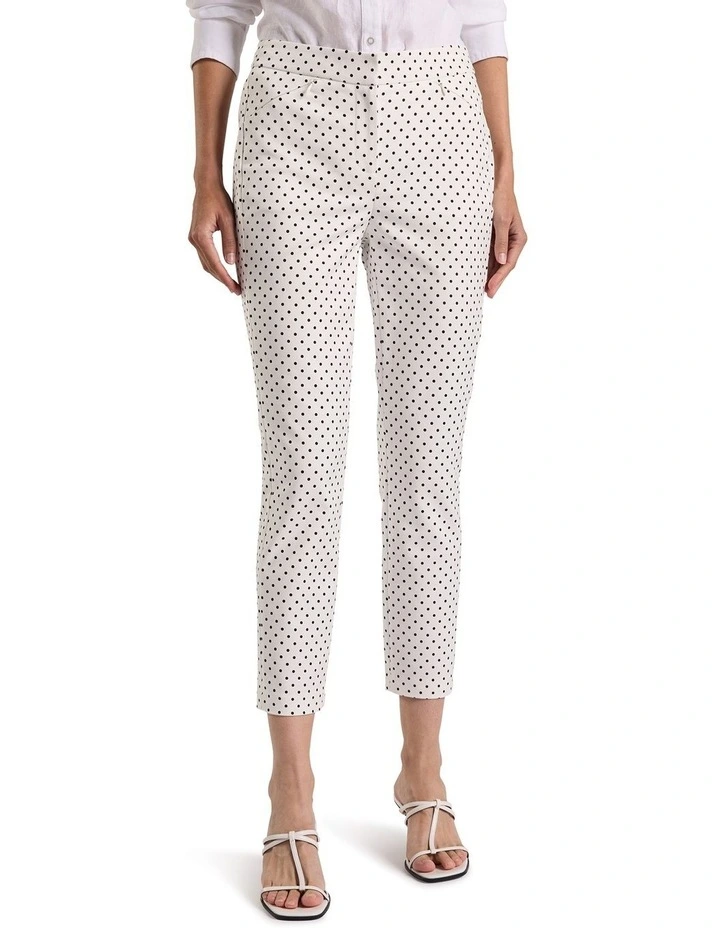Sundara Compact Cotton Pant in Black Spot image 2