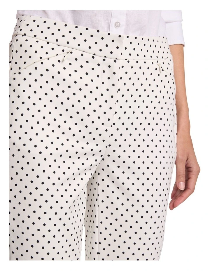 Sundara Compact Cotton Pant in Black Spot image 3