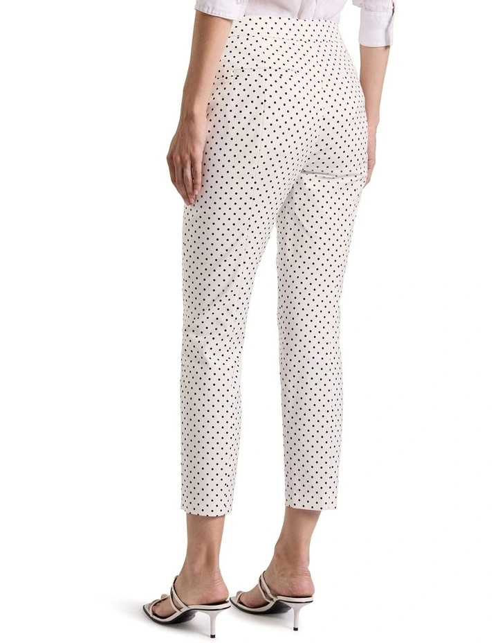 Sundara Compact Cotton Pant in Black Spot image 4