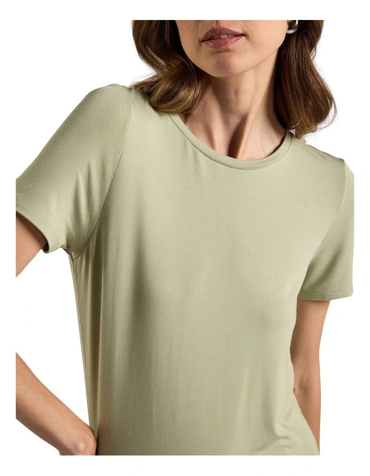 Betsy Bamboo Tee in Sage image 3