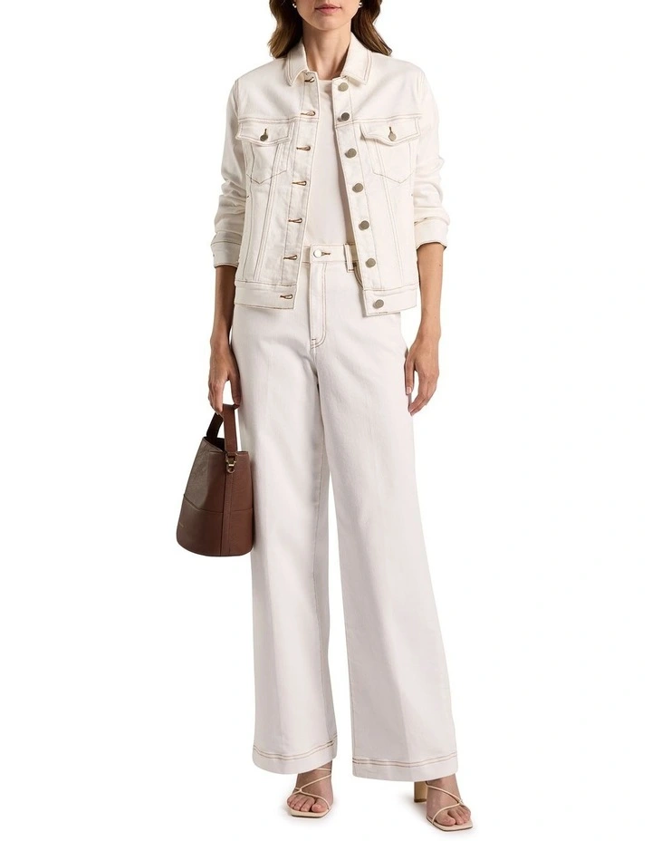 Aspen Denim Jacket in White image 2