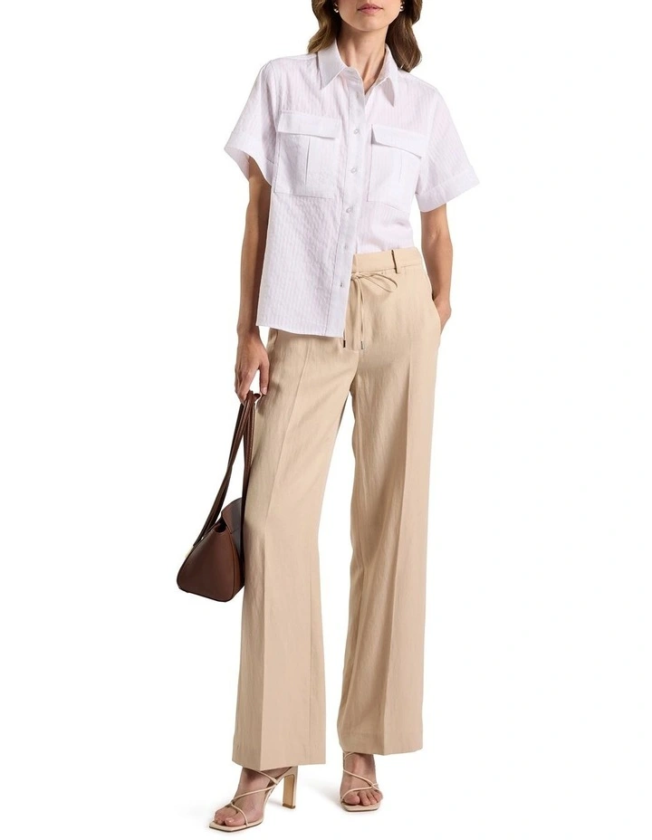 Trina Cotton Shirt in White image 2