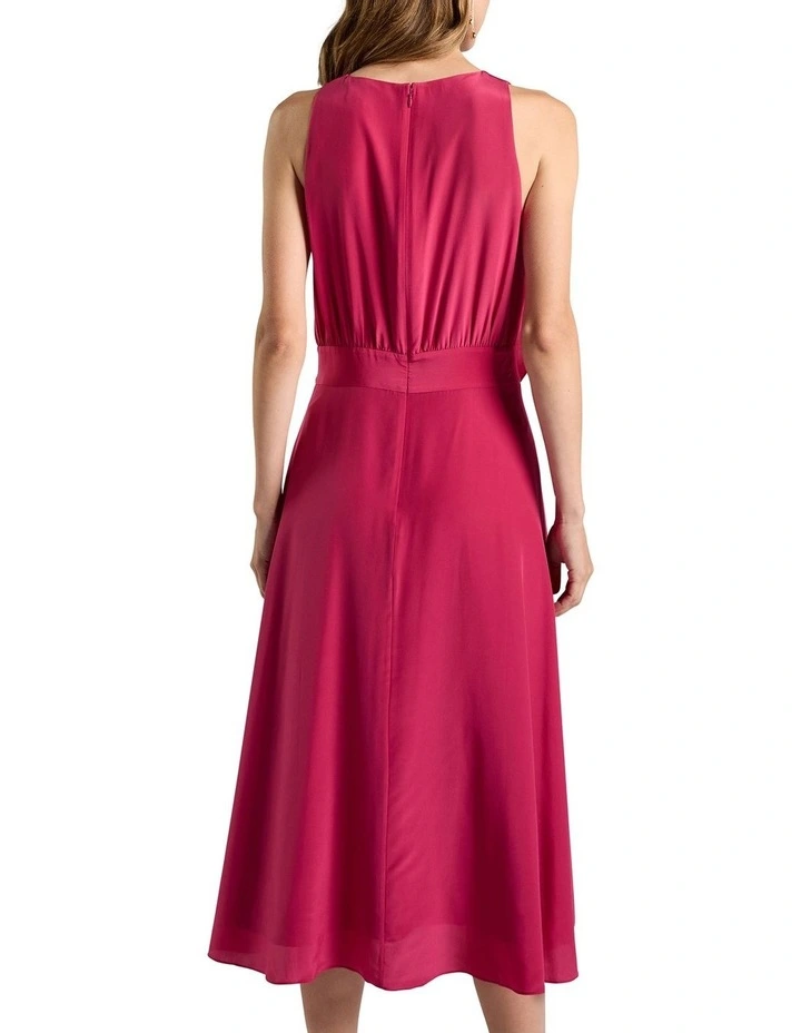 Tuscany Silk Dress in Beetroot image 4