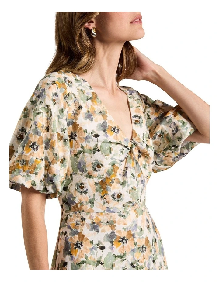 Seattle Midi Dress in Sage Multi image 3