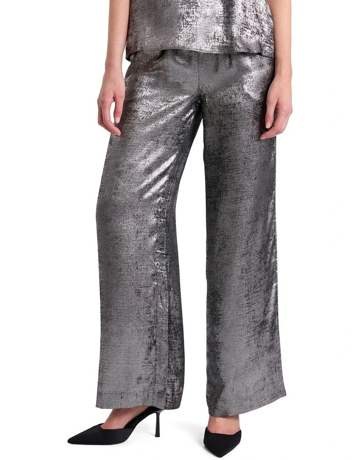 Rumi Metallic Pant in Platinum image 2