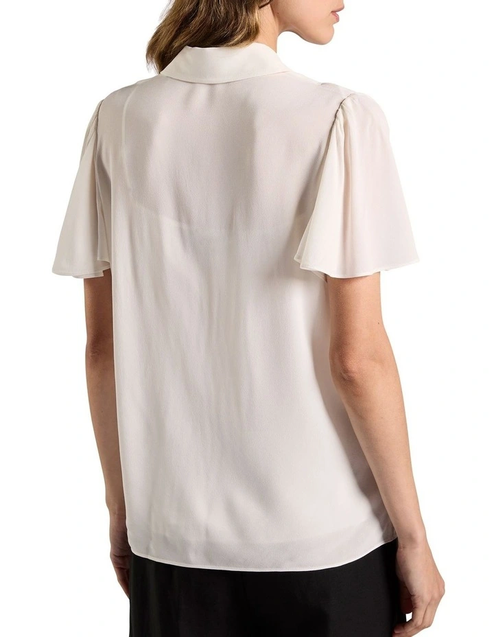 Kimana Viscose Blouse in Ivory image 4