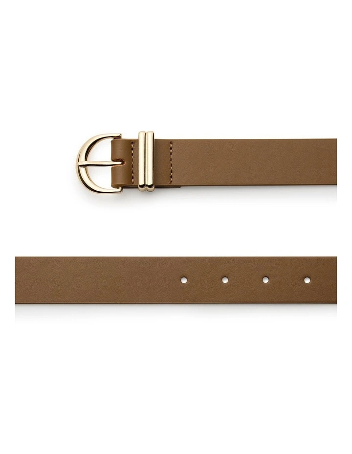 Glinda Leather Belt in Tan image 2