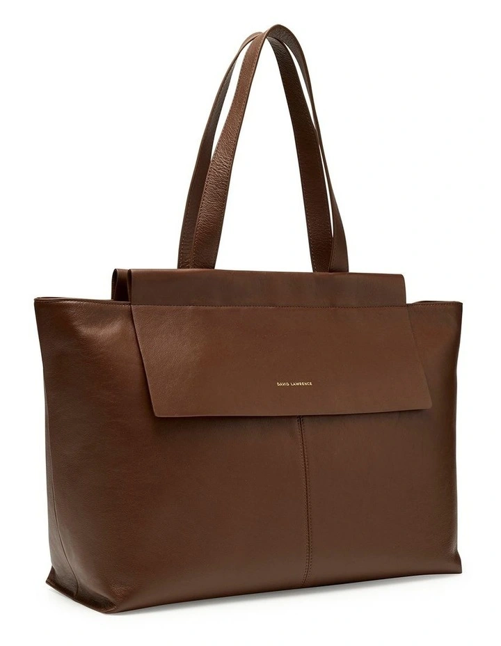 Zemira Leather Tote Bag in Nutshell image 2