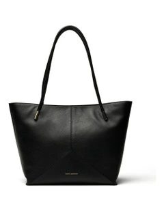 Merida Leather Tote Bag in Black
