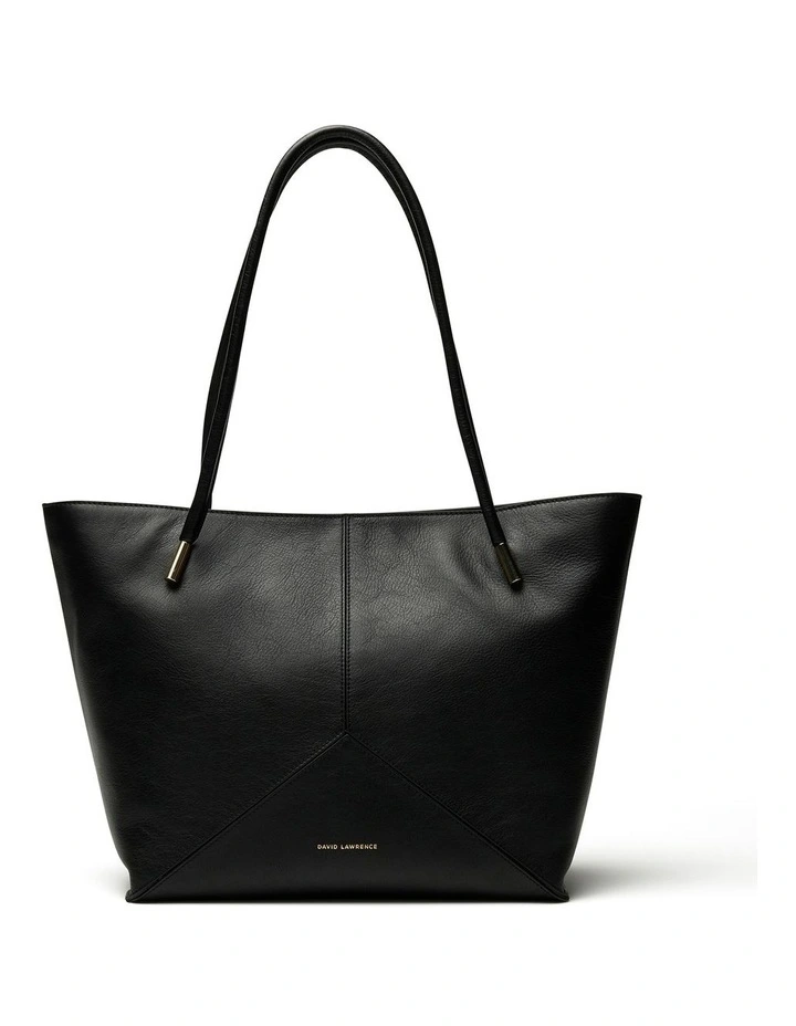 Merida Leather Tote Bag in Black image 1