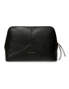 Frida Leather Travel Bag in Black