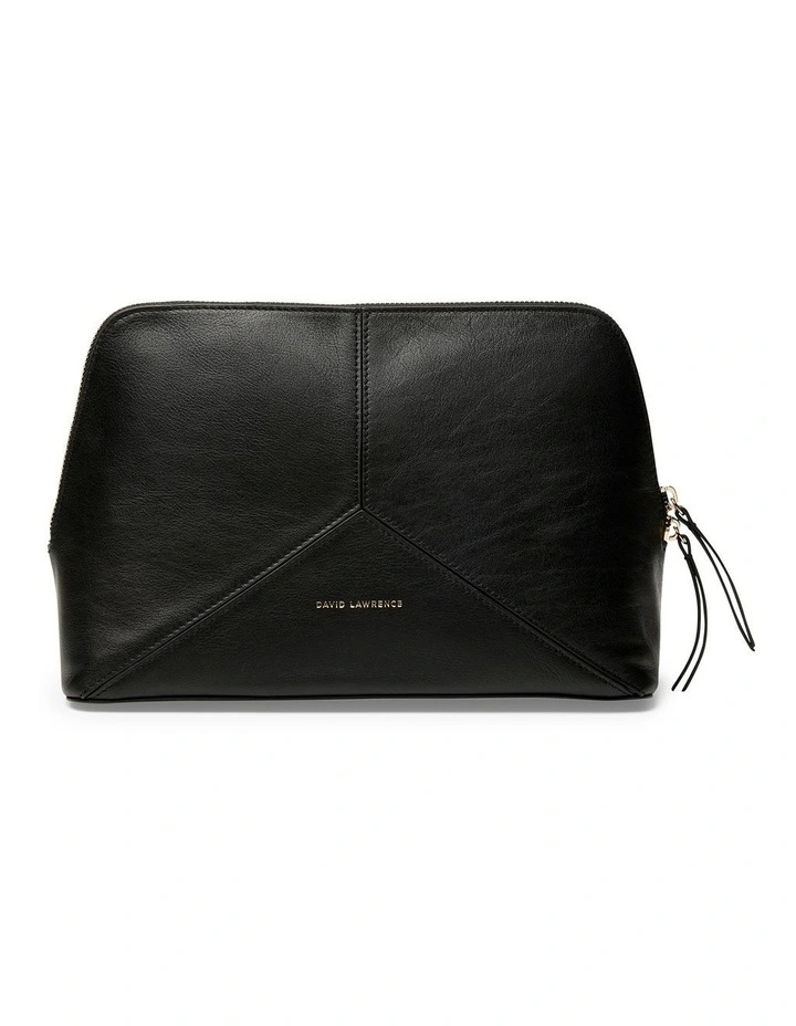 Frida Leather Travel Bag in Black image 1