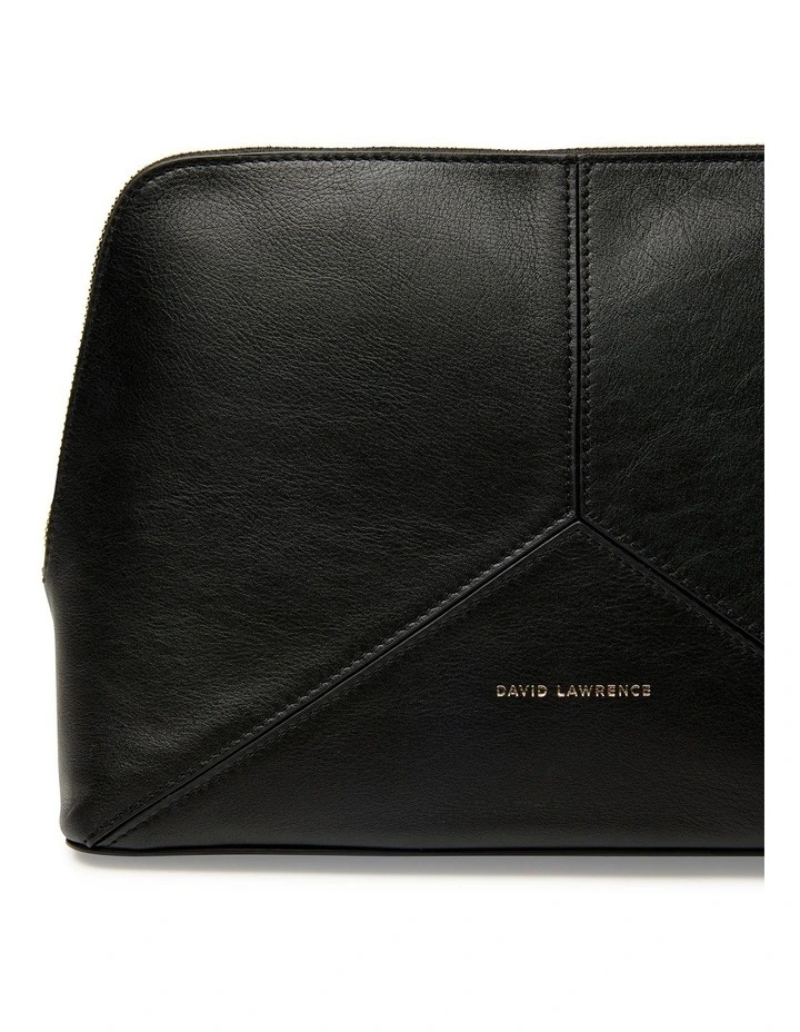 Frida Leather Travel Bag in Black image 3