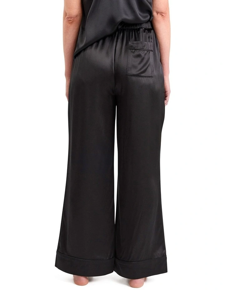Cannes Silk Sleep Pant in Black image 5