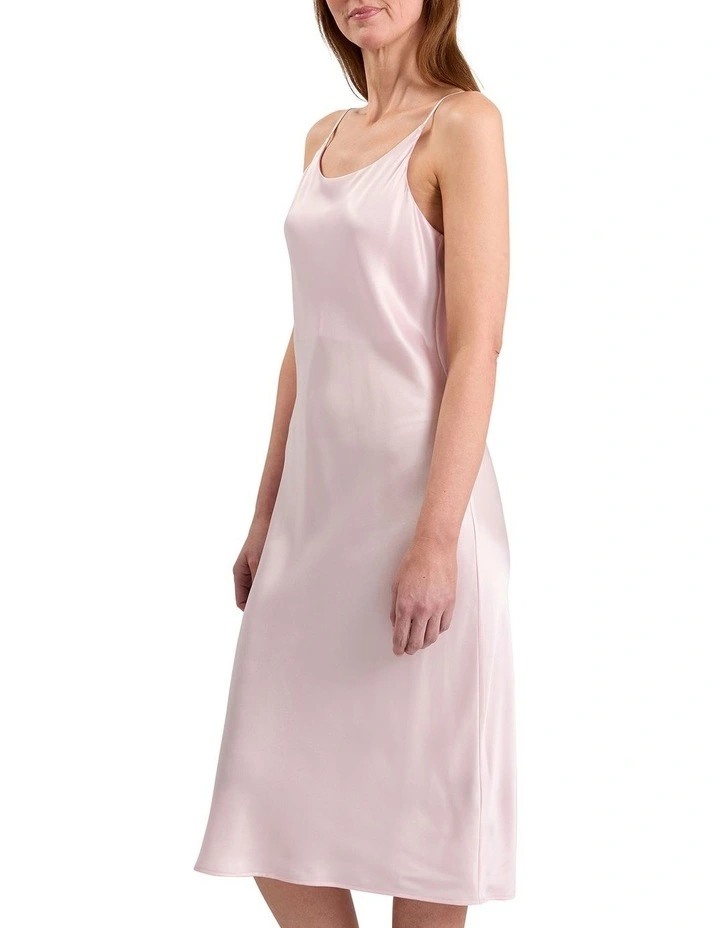 Cannes Silk Sleep Dress in Peony Pink image 4