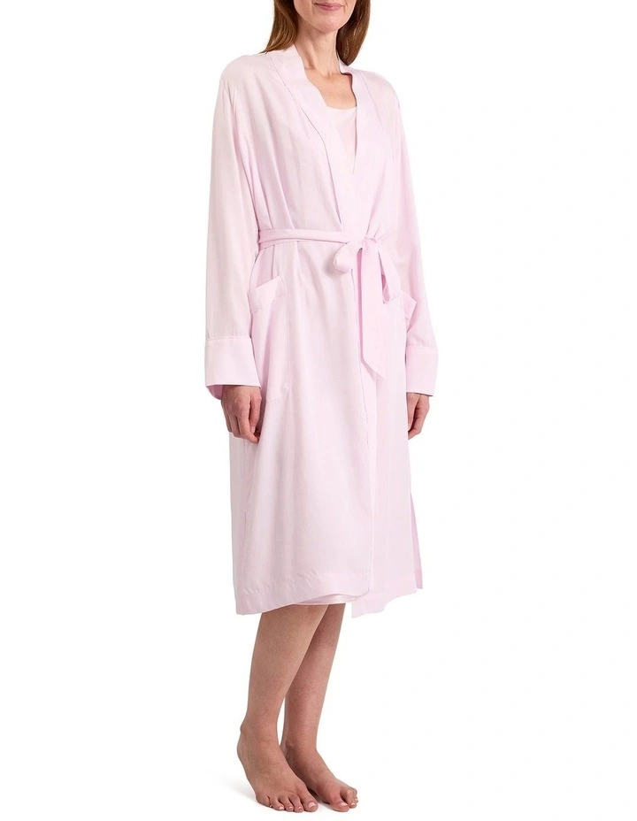 Lison Modal Sleep Robe in Peony Pink image 1